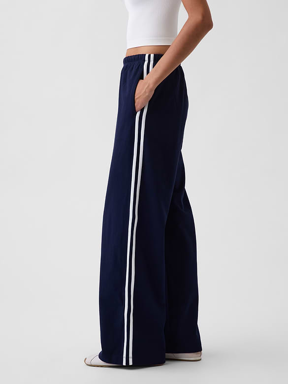 Knit Relaxed Track Pants