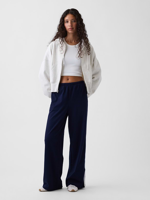 Knit Relaxed Track Pants