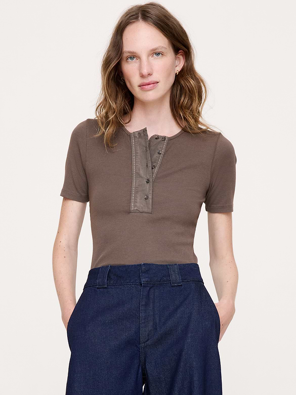 Ribbed Henley
