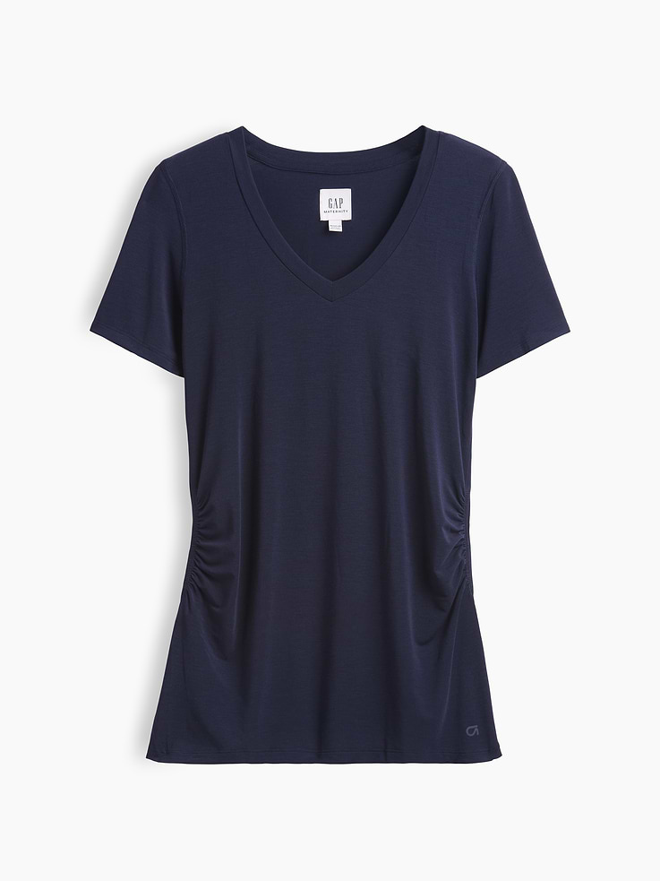 Image number 1 showing, Maternity GapFit Breathe V-Neck T-Shirt