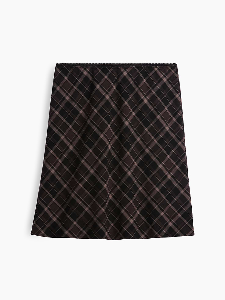 Image number 5 showing, Plaid Easy Knee-Length Skirt