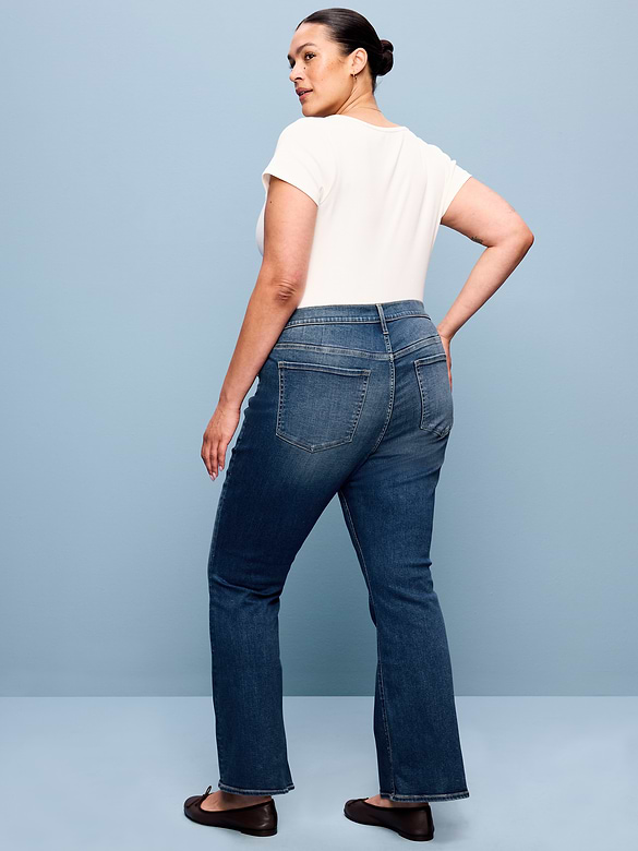 Low-Rise Boot-Cut Jeans
