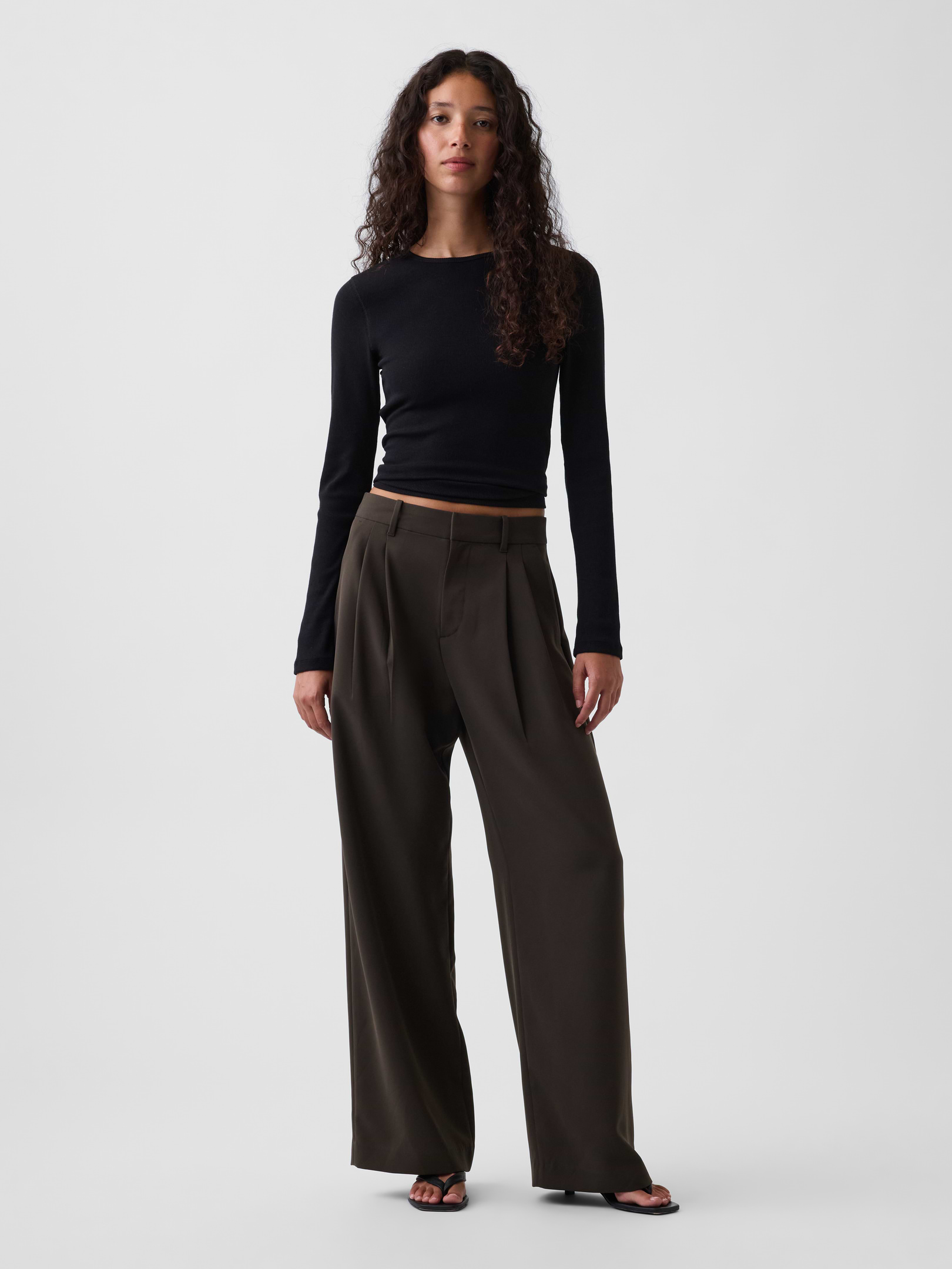 365 High Rise Pleated Trousers | Gap