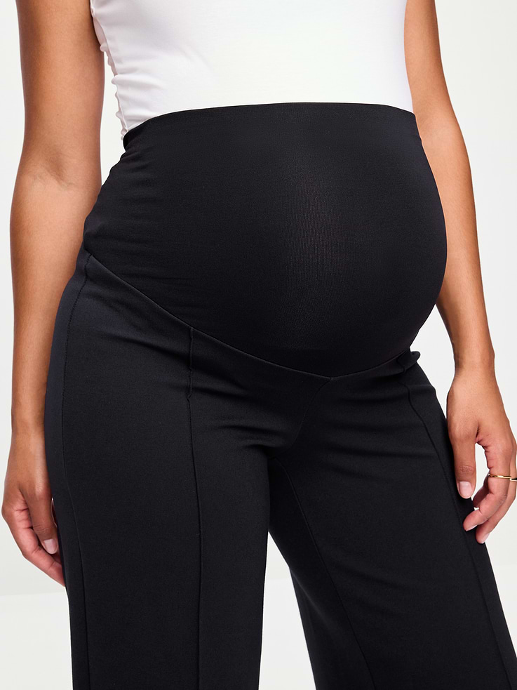 L'image numéro 5 présente Pantalon Stevie à jambe large à panneau couvrant de maternité