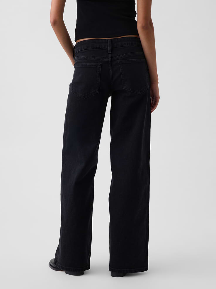 Image number 5 showing, Low Rise Stride Wide-Leg Jeans