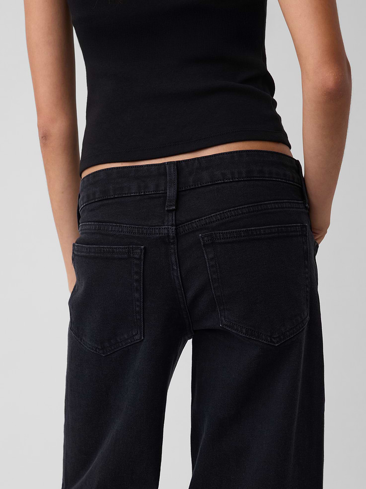 Image number 6 showing, Low Rise Stride Wide-Leg Jeans