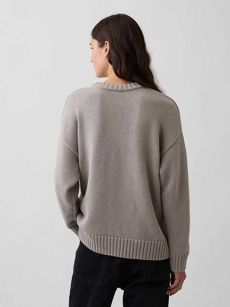 Image number 3 showing, 100% Cotton Oversized Sweater