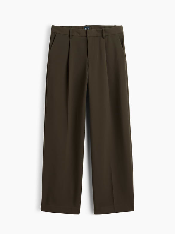 365 Low Rise Pleated Wide-Leg Trousers