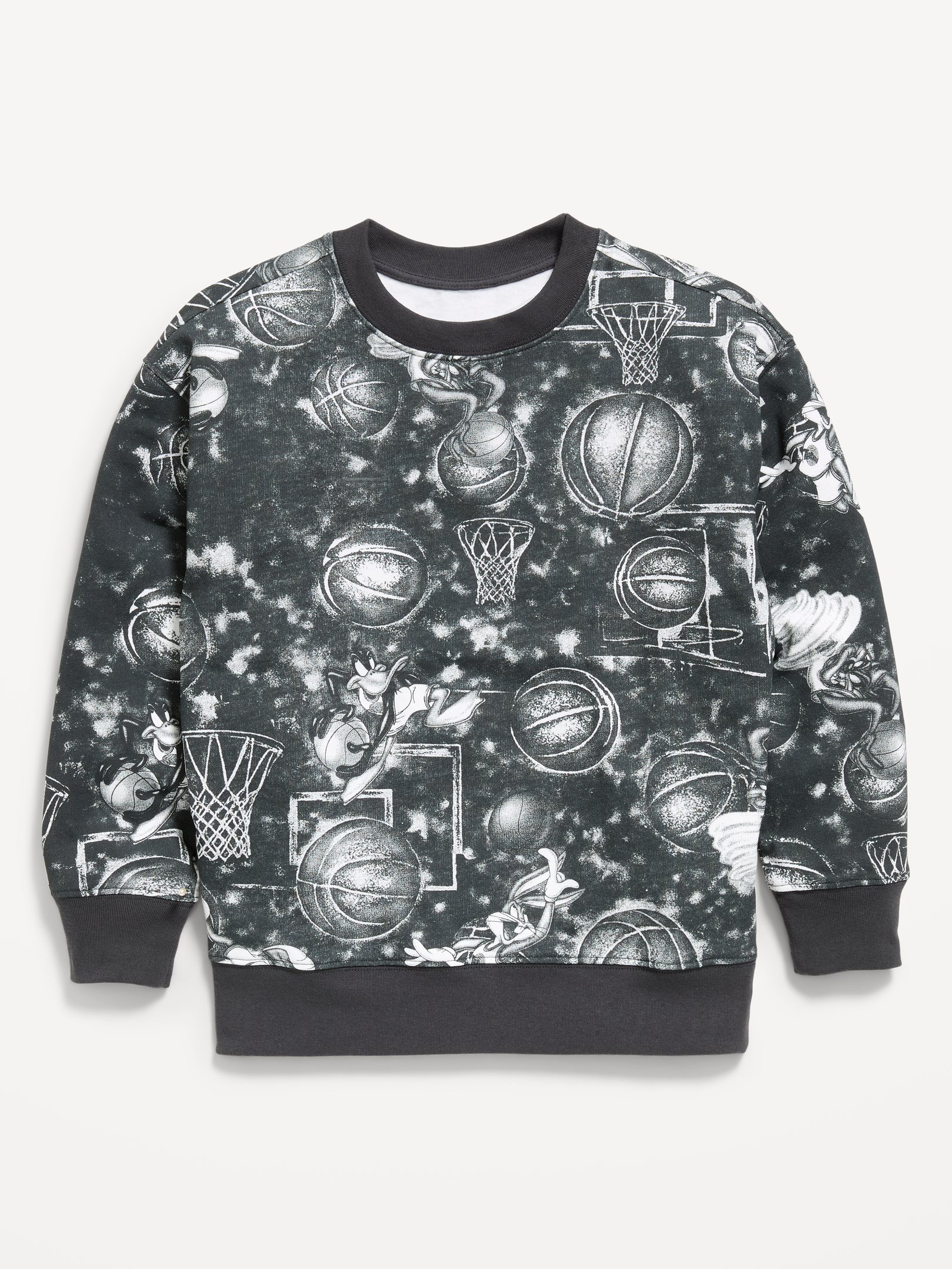 L'image numéro 1 présente Chandail en coton ouaté surdimensionné à imprimé Space Jam™ unisexe pour enfant