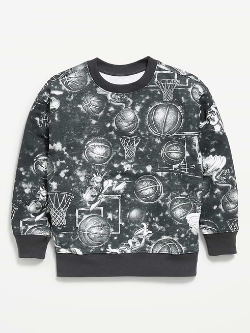 L'image numéro 1 présente Chandail en coton ouaté surdimensionné à imprimé Space Jam™ unisexe pour enfant