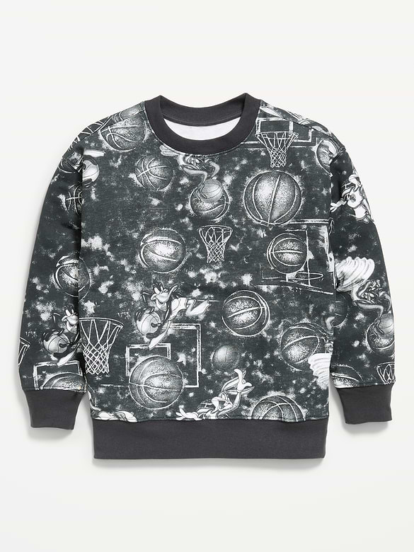 Space Jam™ Gender-Neutral Oversized Graphic Sweatshirt for Kids