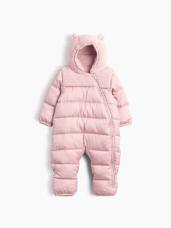 Baby Hooded One-Piece Snowsuit