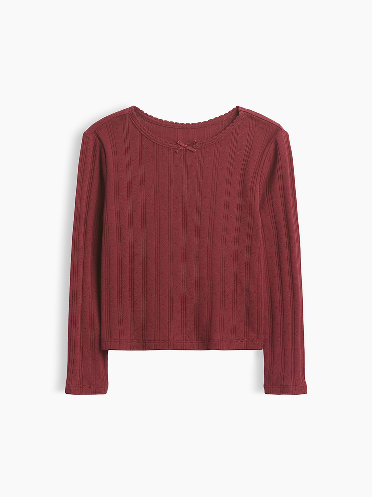 Image number 1 showing, Baby & Toddler Pointelle Rib T-Shirt