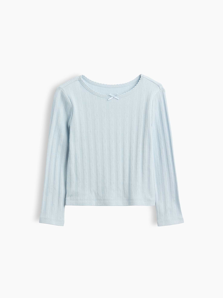 Image number 1 showing, Baby & Toddler Pointelle Rib T-Shirt