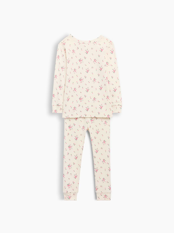Baby & Toddler Organic Brushed Cotton Floral PJ Set