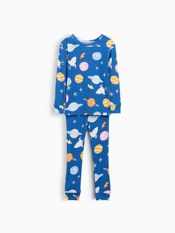 Baby & Toddler Organic Brushed Cotton Space PJ Set