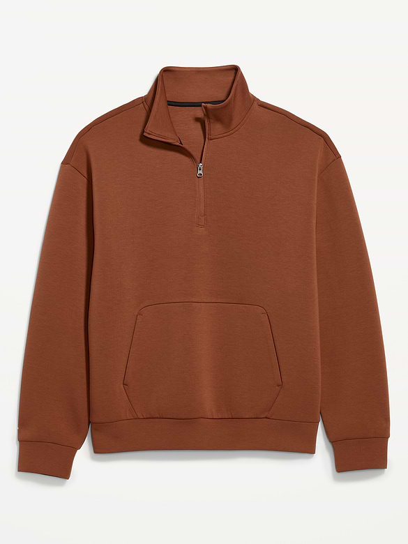 Bounce Fleece Oversized Half-Zip Pullover Sweatshirt