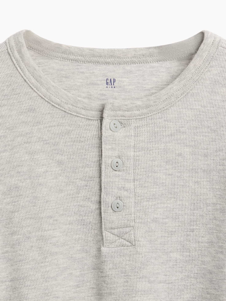 Image 3 of 3, Kids Relaxed Henley T-Shirt