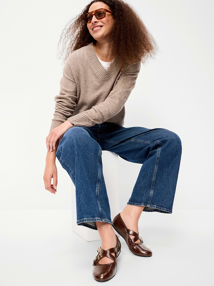 Image number 2 showing, Buckle-Strap Mary Jane Ballet Flats for Women