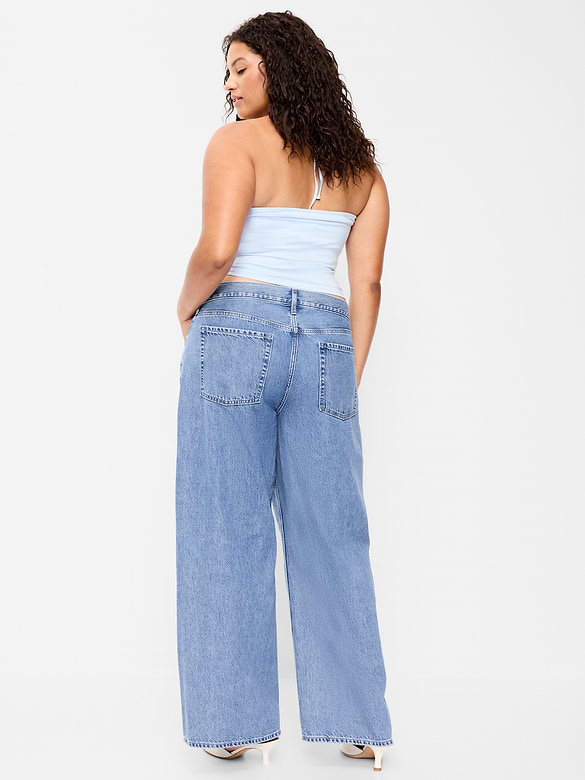 Low-Rise Baggy Wide-Leg Jeans
