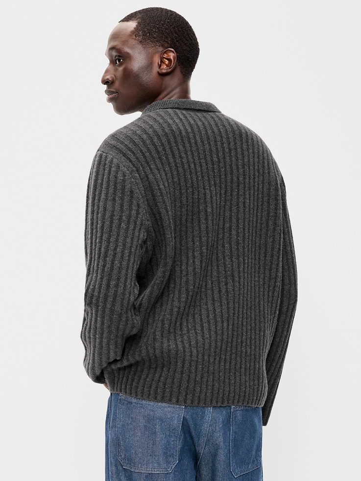 Image number 2 showing, Long-Sleeve Polo Sweater