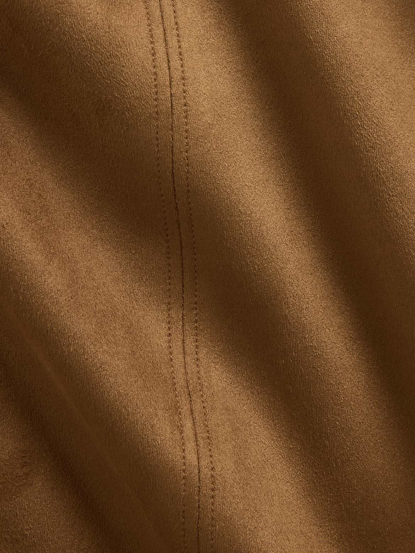 Vegan Suede Mini Shift Dress