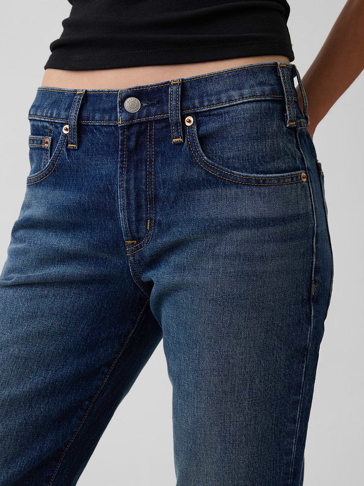 Image number 5 showing, Mid Rise Relaxed Flare Jeans