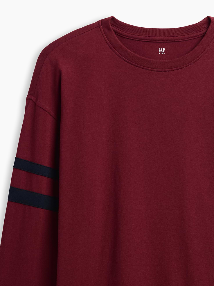 Image number 4 showing, Kids Relaxed Varsity Crewneck T-Shirt