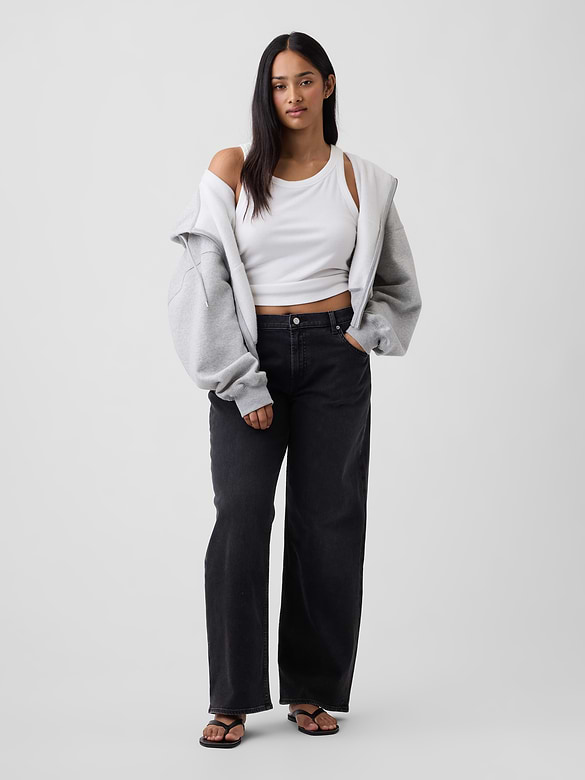 Low Rise '90s Loose Jeans