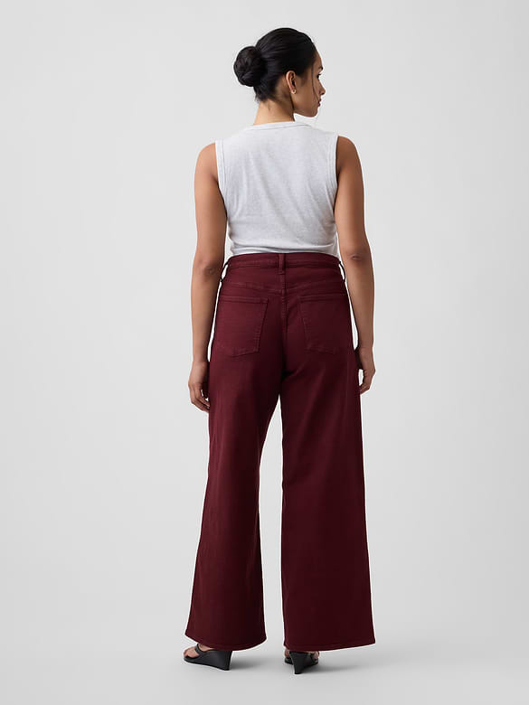 Mid Rise Wide-Leg Jeans