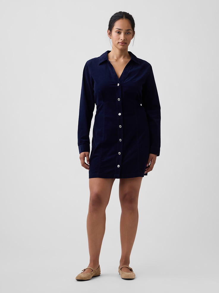 Image number 4 showing, Fitted Collared Mini Dress