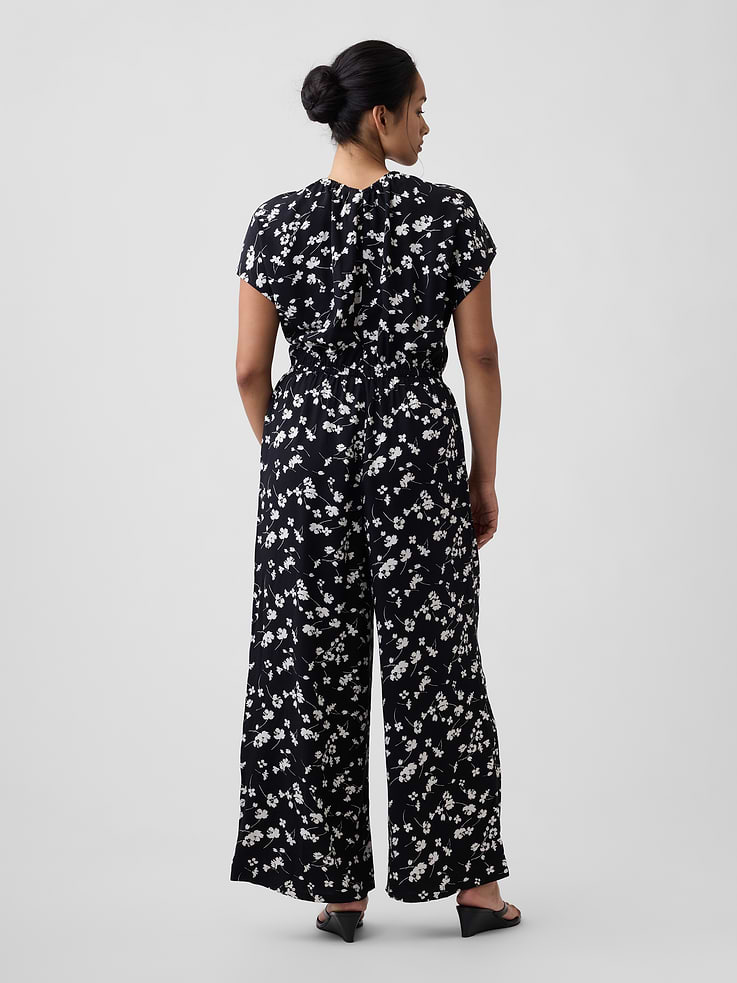 Image number 5 showing, Flutter Sleeve Wide-Leg Jumpsuit
