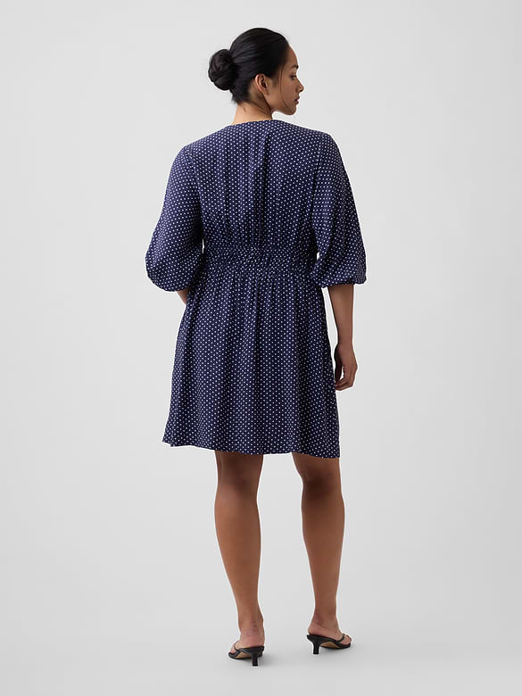 Tie-Front Mini Dress