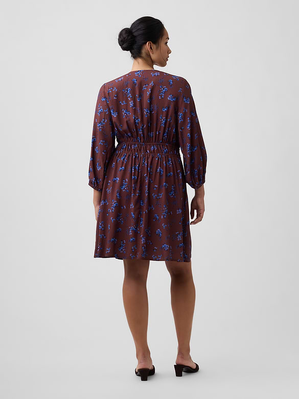 Tie-Front Mini Dress