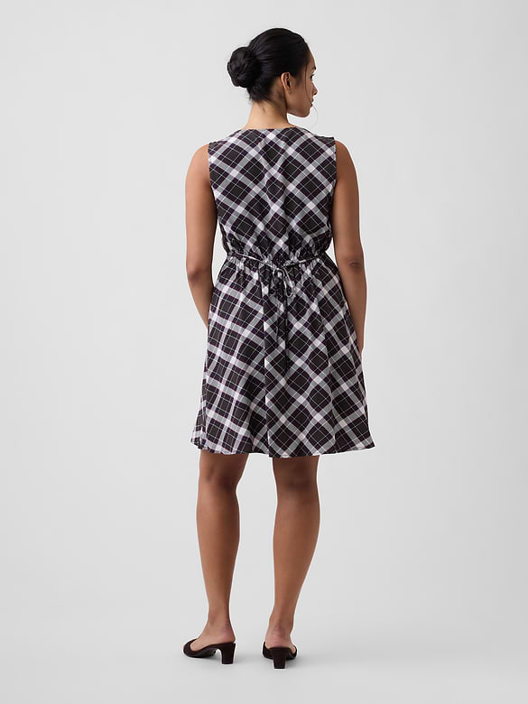 Sleeveless V-Neck Mini Dress