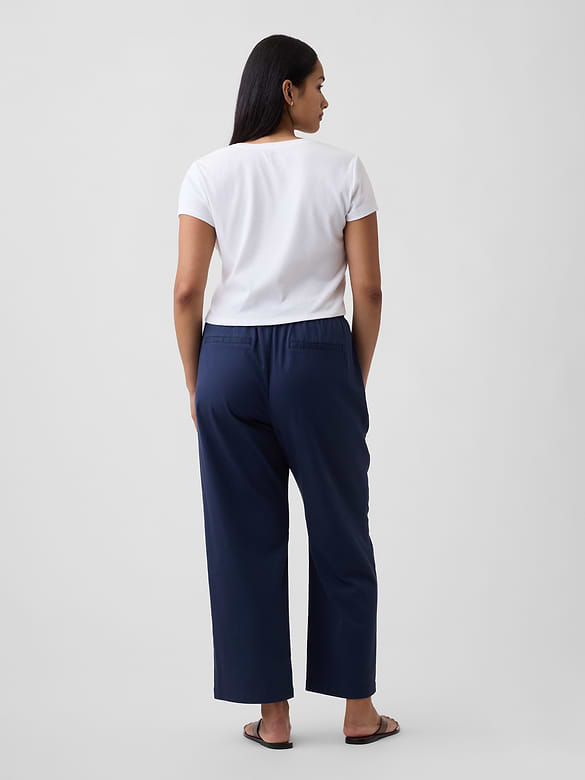 Mid Rise Easy Twill Pants