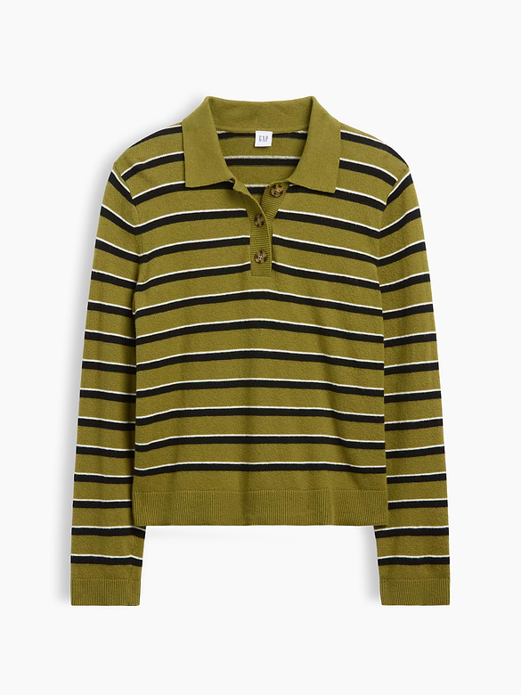 CashSoft Relaxed Polo Sweater