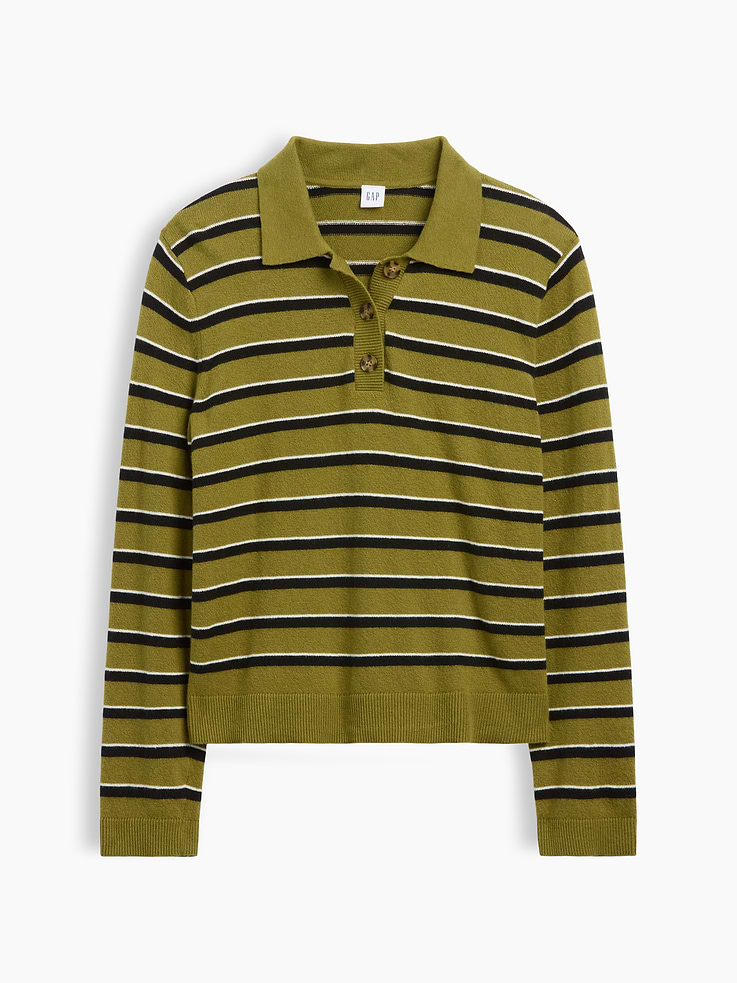 Image number 5 showing, CashSoft Relaxed Sweater Polo Shirt