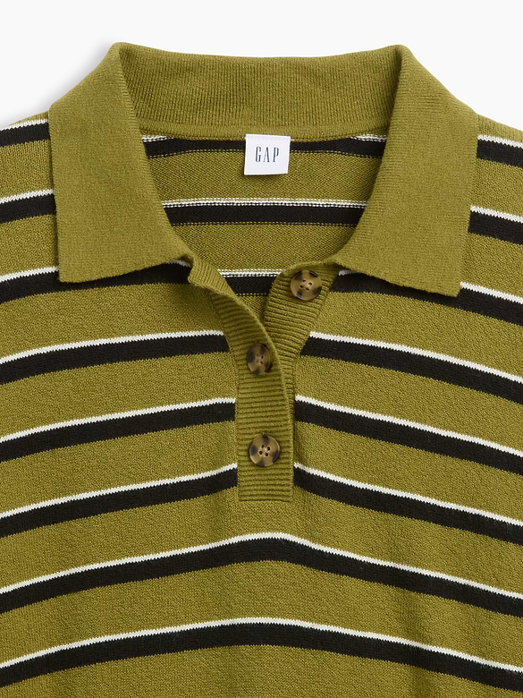 CashSoft Relaxed Polo Sweater