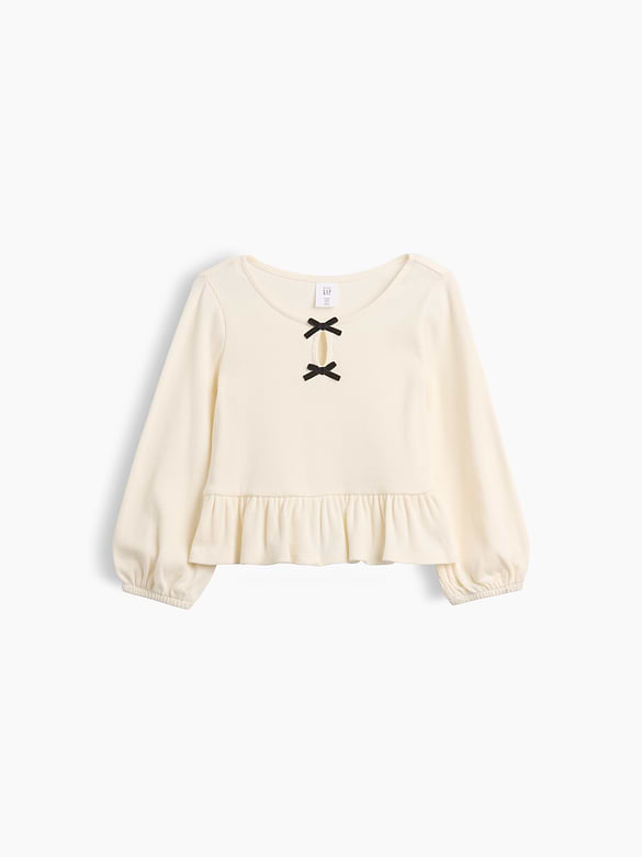 Baby & Toddler Rib Peplum Top