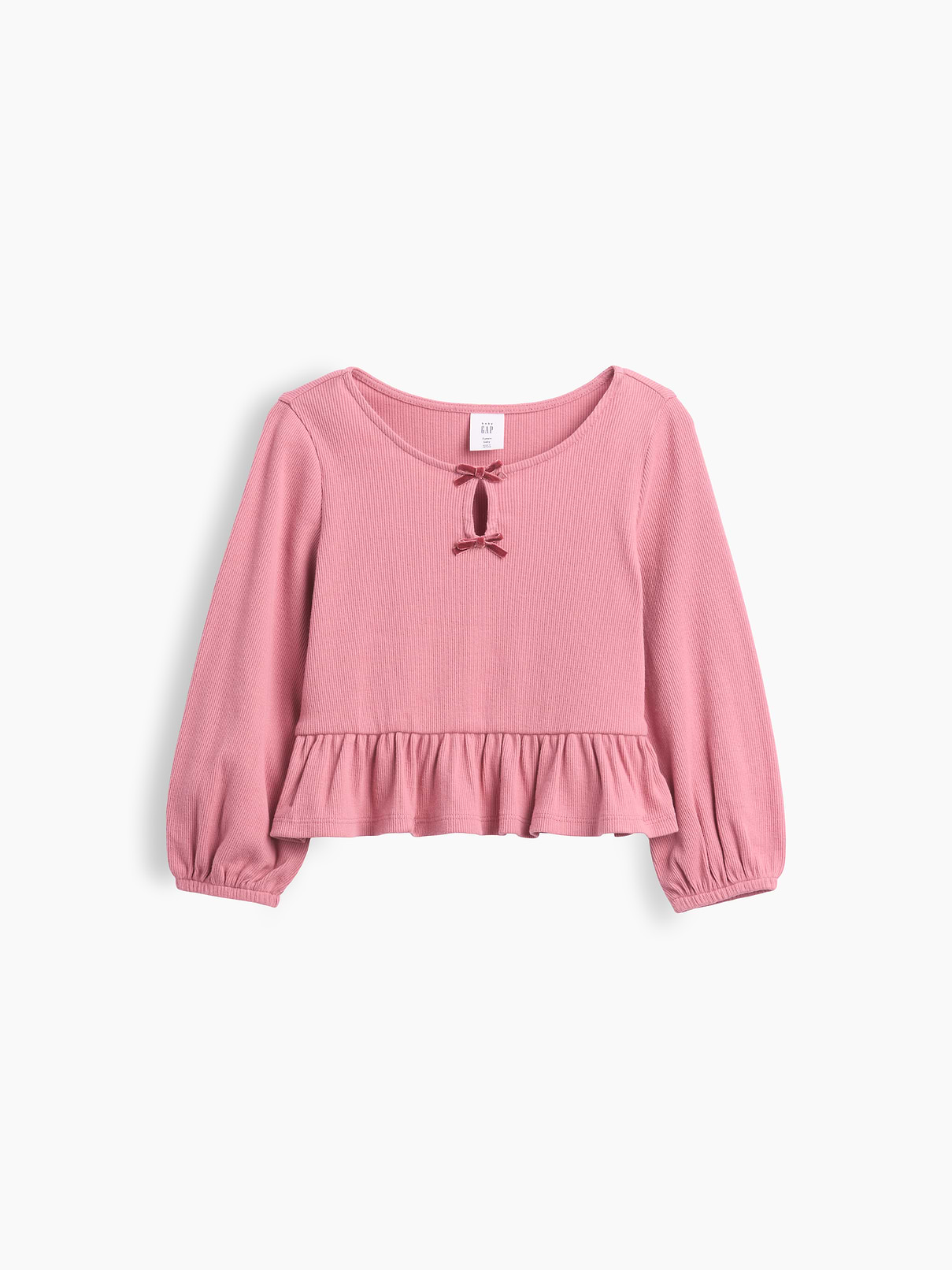 Baby & Toddler Rib Peplum Top