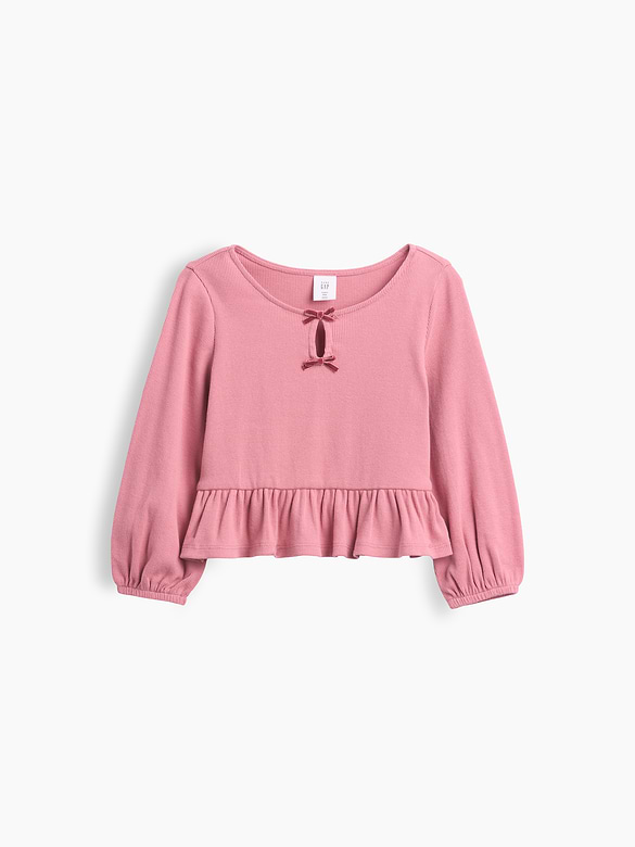 Baby & Toddler Rib Peplum Top