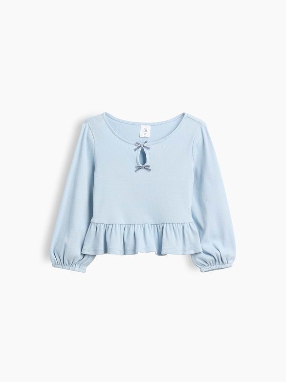 Baby & Toddler Rib Peplum Top