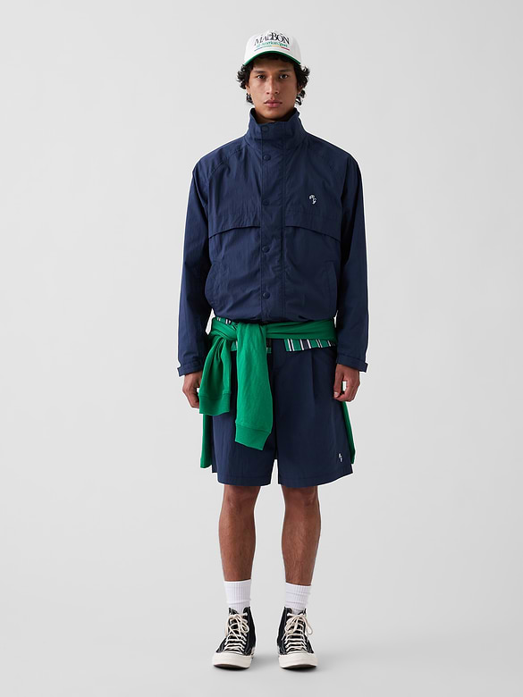 Gap × Malbon Textured Poplin Anorak Jacket
