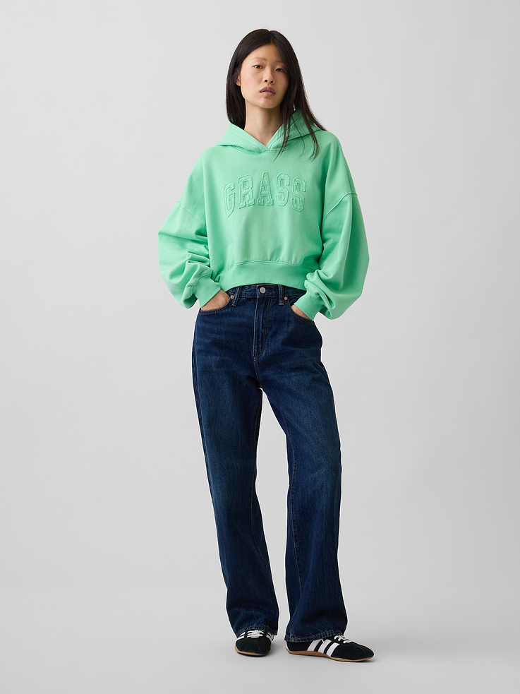 Image number 2 showing, VintageSoft Logo Crop Hoodie
