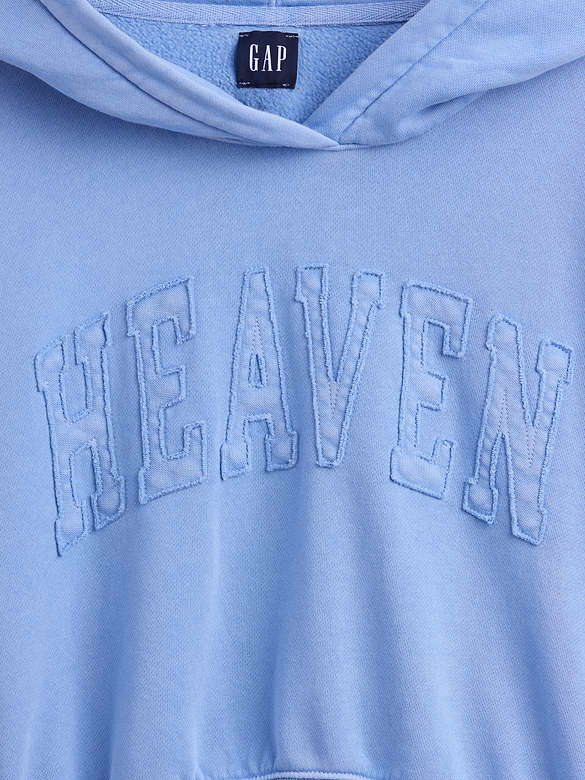 VintageSoft Logo Crop Hoodie