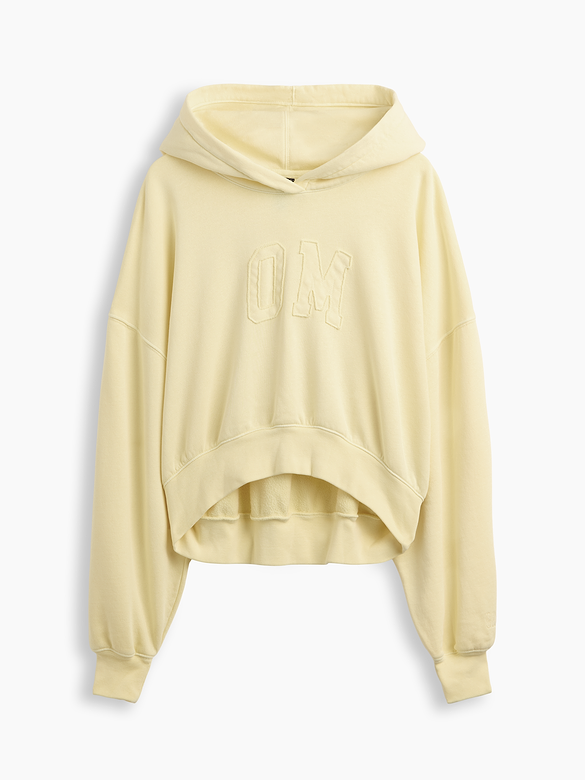 VintageSoft Logo Crop Hoodie