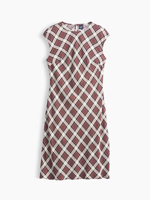 Cap-Sleeve Knee-Length Dress