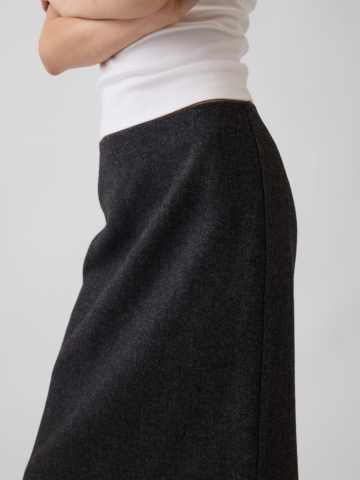 Image number 5 showing, Herringbone Knee-Length Skirt