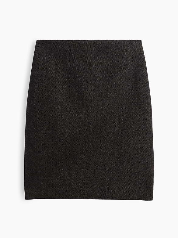 Herringbone Knee-Length Skirt
